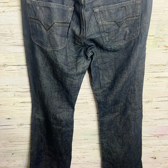 Diesel Women's Louvely Jeans Slim Bootcut Low Rise Dark Blue size W31 - Picture 7 of 8